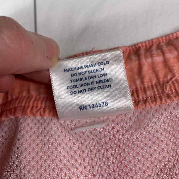 Vineyard Vines Shorts Mens XL Coral Orange Tropical Swim Trunks Lined Beach Pool - Picture 4 of 11